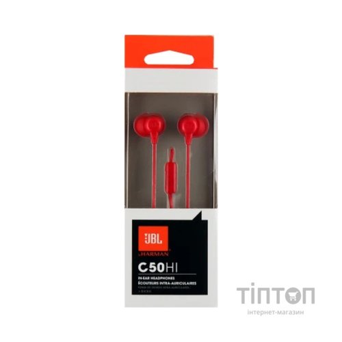 Навушники JBL C50 HI Red (JBLC50HIRED)
