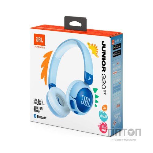 Навушники JBL JR 320BT Blue (JBLJR320BTBLU)
