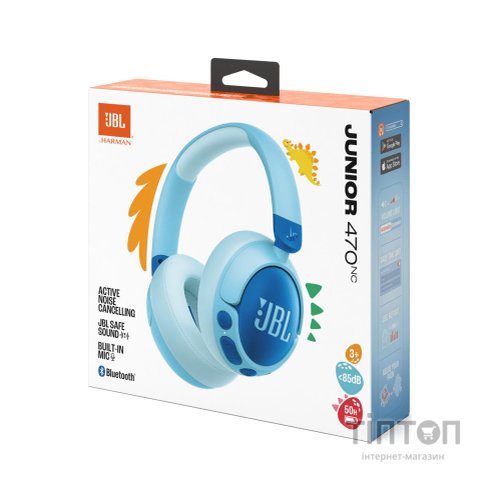 Навушники JBL JR 470 NC Blue (JBLJR470NCBLU)