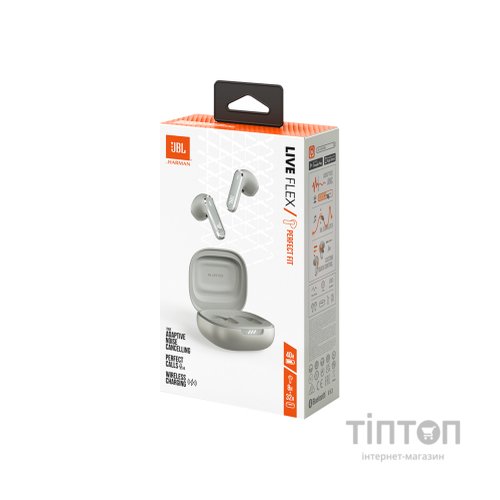 Навушники JBL Live Flex Silver (JBLLIVEFLEXSVR)