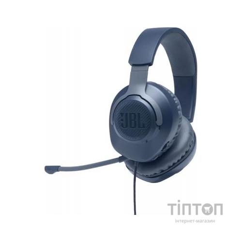 Навушники JBL Quantum 100 Blue (JBLQUANTUM100BLU)