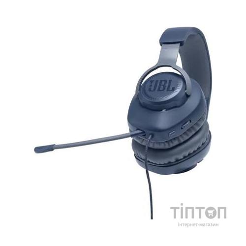 Навушники JBL Quantum 100 Blue (JBLQUANTUM100BLU)
