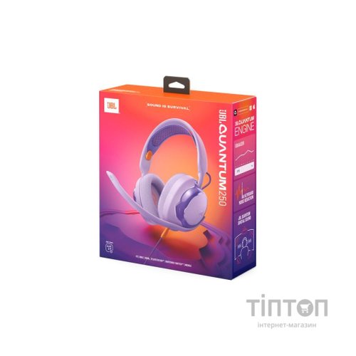 Навушники JBL Quantum 250 Purple (JBLQTUM250PUR)