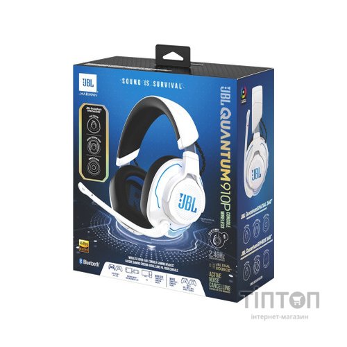 Навушники JBL Quantum 910P Wireless for PS White (JBLQ910PWLWHTBLU)
