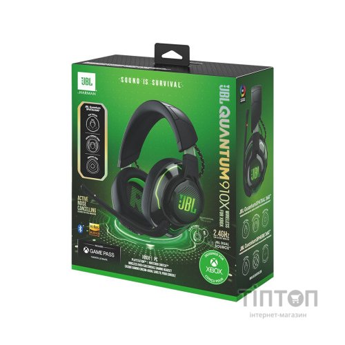 Навушники JBL Quantum 910X Wireless for Xbox Black (JBLQ910XWLBLKGRN)