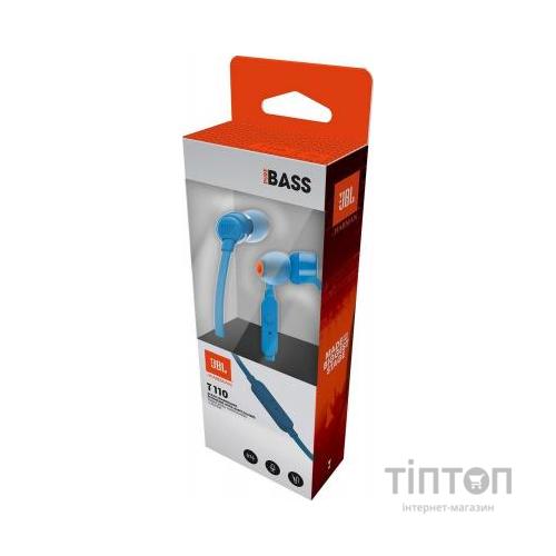 Навушники JBL T110 Blue (JBLT110BLU)