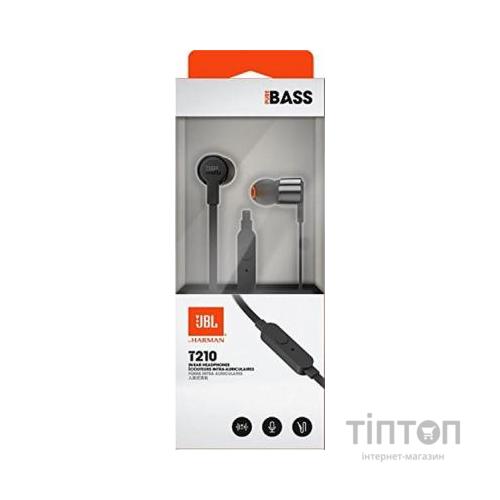 Навушники JBL T210 Black (JBLT210BLK)
