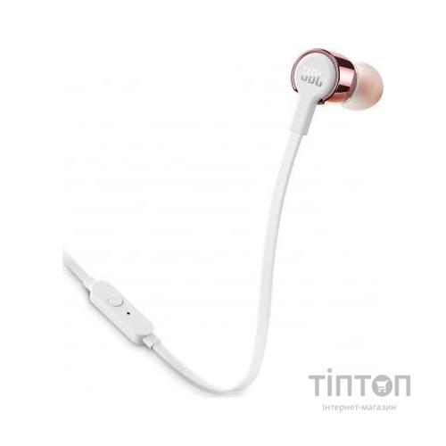 Навушники JBL T210 Rose Gold (JBLT210RGD)