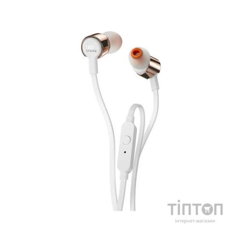 Навушники JBL T210 Rose Gold (JBLT210RGD)