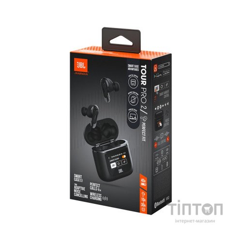 Навушники JBL Tour Pro 2 TWS Black (JBLTOURPRO2BLK)