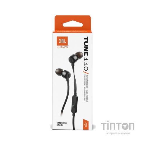 Навушники JBL Tune 110 Eco Black (JBLT110BLKE)