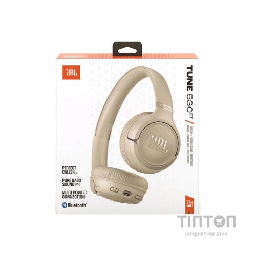 Навушники JBL Tune 530BT Beige (JBLT530BTBEGEU)