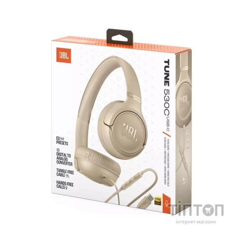 Навушники JBL Tune 530c USB-C Beige (JBLT530CBEG)