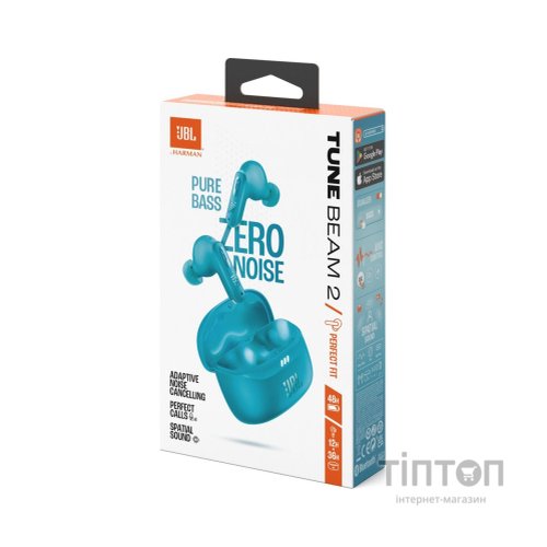 Навушники JBL Tune Beam 2 Turquoise (JBLTBEAM2TQE)
