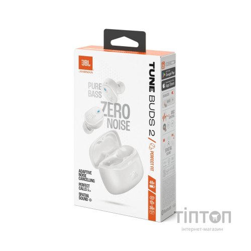 Навушники JBL Tune Buds 2 White (JBLTBUDS2WHT)