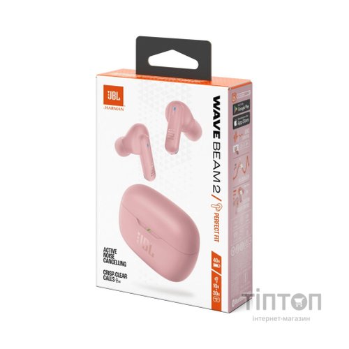 Навушники JBL Wave Beam 2 Pink (JBLWBEAM2PIK)