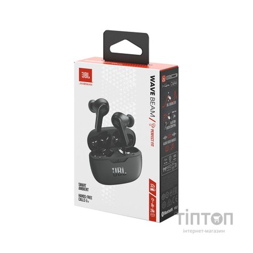 Навушники JBL Wave Beam TWS Black (JBLWBEAMBLK)