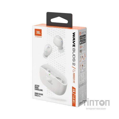 Навушники JBL Wave Buds 2 White (JBLWBUDS2WHT)