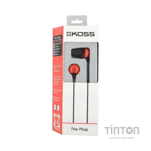 Навушники Koss The Plug Noise Isolating Red (196768.101)
