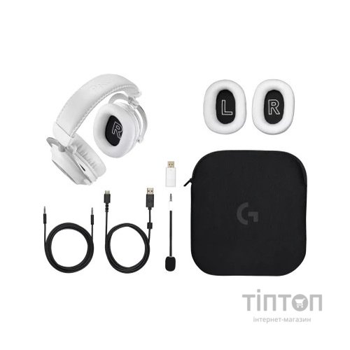 Навушники Logitech G Pro X 2 Lightspeed Wireless White (981-001269)