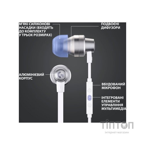 Навушники Logitech G333 White (981-000930)