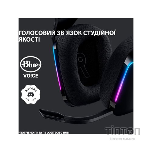 Навушники Logitech G733 Lightspeed Wireless RGB Gaming Headset Black (981-000864)
