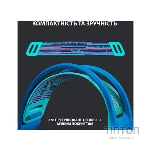 Навушники Logitech G733 Lightspeed Wireless RGB Gaming Headset Blue (981-000943)