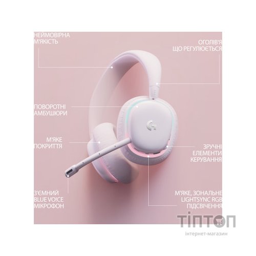 Навушники Logitech G735 Wireless Gaming Headset Off-White (981-001083)