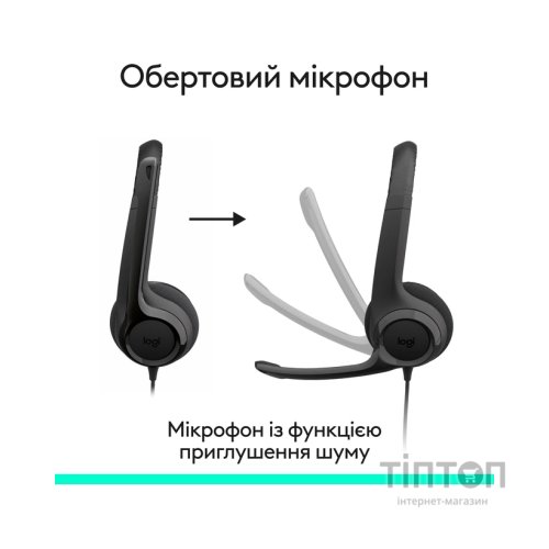 Навушники Logitech H390 USB-C Midnight Black (981-001576)