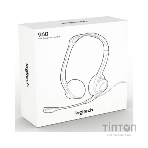 Навушники Logitech Stereo Headset 960 чорний