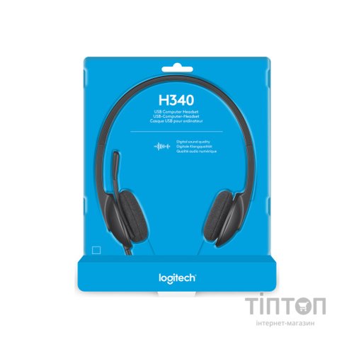 Навушники Logitech USB Headset H340 чорний