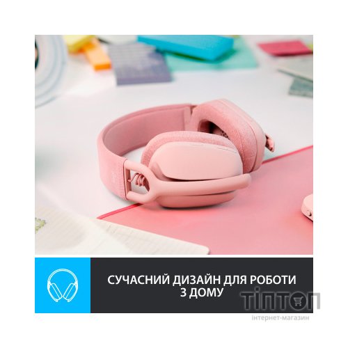 Навушники Logitech Zone Vibe 100 Wireless Rose (981-001224)
