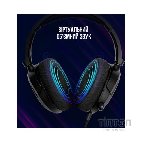 Навушники Lorgar Kaya 360 USB Black (LRG-GHS360)
