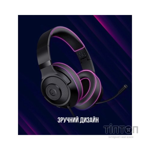 Навушники Lorgar Noah 101 Gaming 3.5 мм Black (LRG-GHS101B)