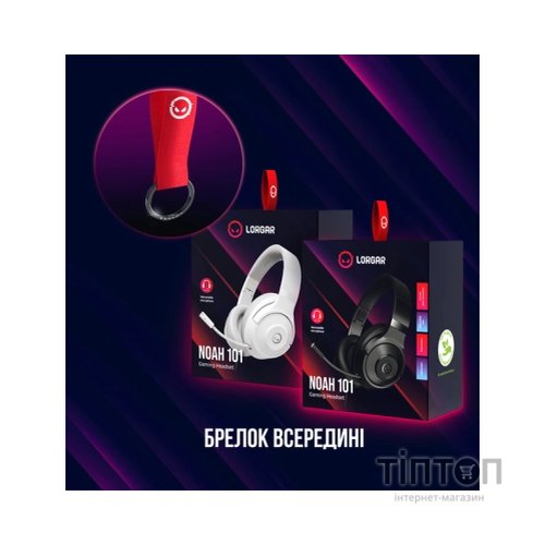 Навушники Lorgar Noah 101 Gaming 3.5 мм Black (LRG-GHS101B)
