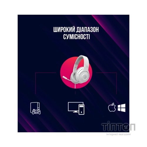 Навушники Lorgar Noah 101 Gaming 3.5 мм White (LRG-GHS101W)