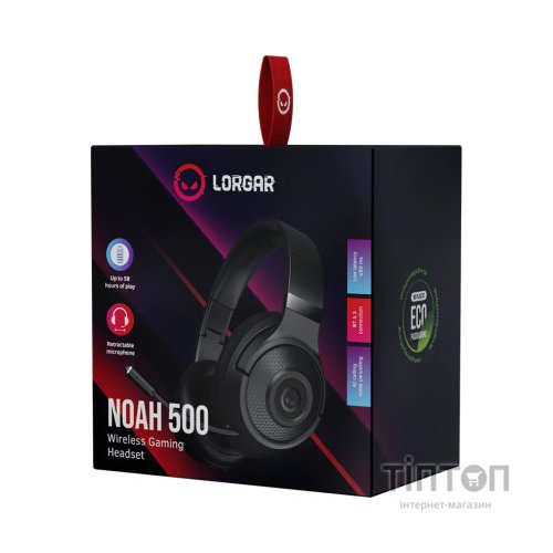 Навушники Lorgar Noah 500 Wireless Gaming Black (LRG-GHS500)
