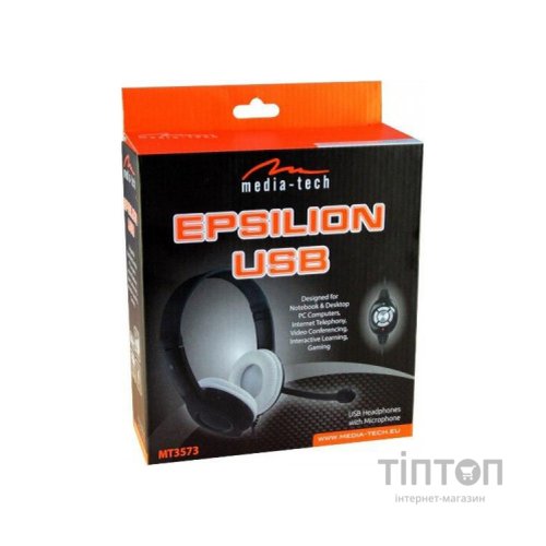 Навушники Media-Tech Epsilion USB Black (MT3573)