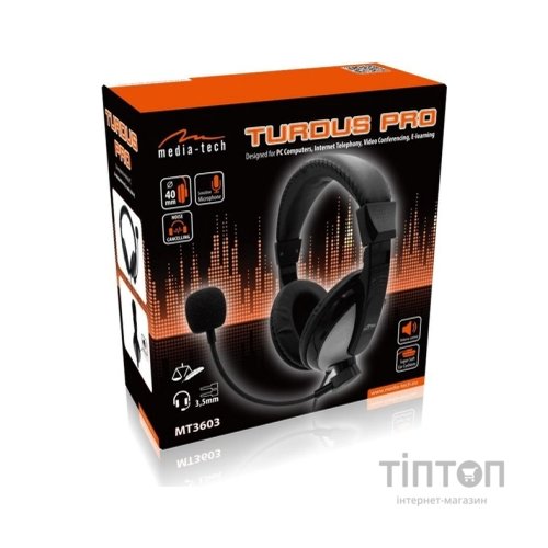 Навушники Media-Tech Turdus Pro Black (MT3603)