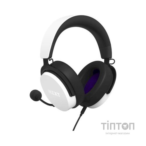 Навушники NZXT Wired Closed Back Headset 40mm White V2 (AP-WCB40-W2)