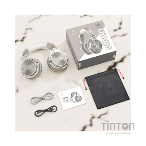 Навушники OneOdio Studio Pro C Bluetooth+3,5мм Silver (Pro C Silver)