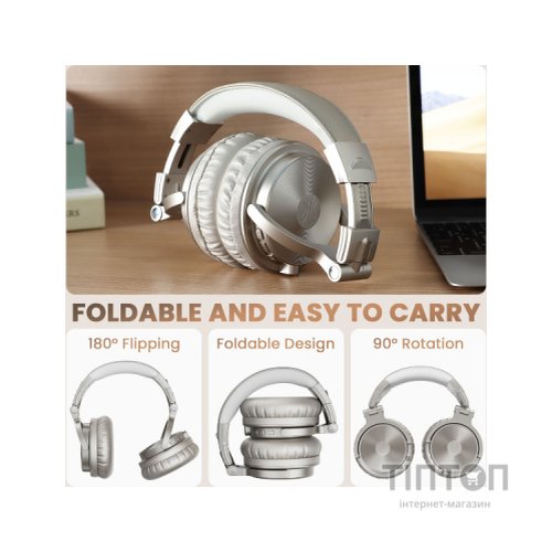 Навушники OneOdio Studio Pro C Bluetooth+3,5мм Silver (Pro C Silver)