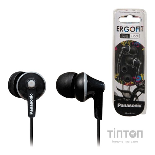 Навушники Panasonic RP-HJE125E-K чорний