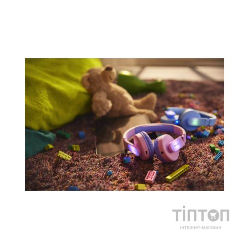 Навушники Philips Kids TAK4206 On-ear Colored light panels Wireless Blue (TAK4206BL/00)