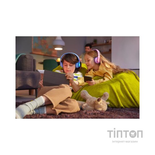 Навушники Philips Kids TAK4206 On-ear Colored light panels Wireless Blue (TAK4206BL/00)