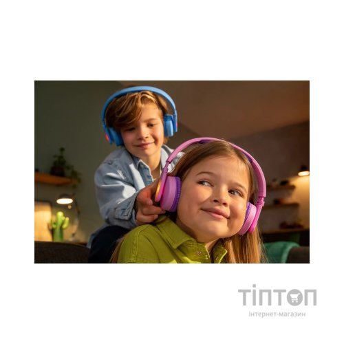 Навушники Philips Kids TAK4206 On-ear Colored light panels Wireless Blue (TAK4206BL/00)