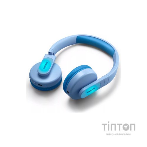 Навушники Philips Kids TAK4206 On-ear Colored light panels Wireless Blue (TAK4206BL/00)