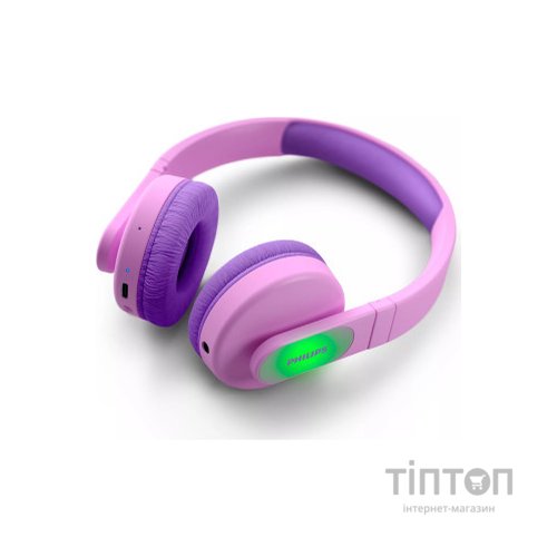 Навушники Philips Kids TAK4206 On-ear Colored light panels Wireless Pink (TAK4206PK/00)