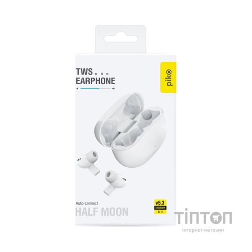 Навушники Piko TWS-HalfMoon White (1283126583391)