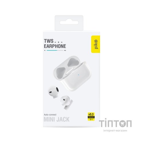 Навушники Piko TWS-MiniJack White (1283126583407)